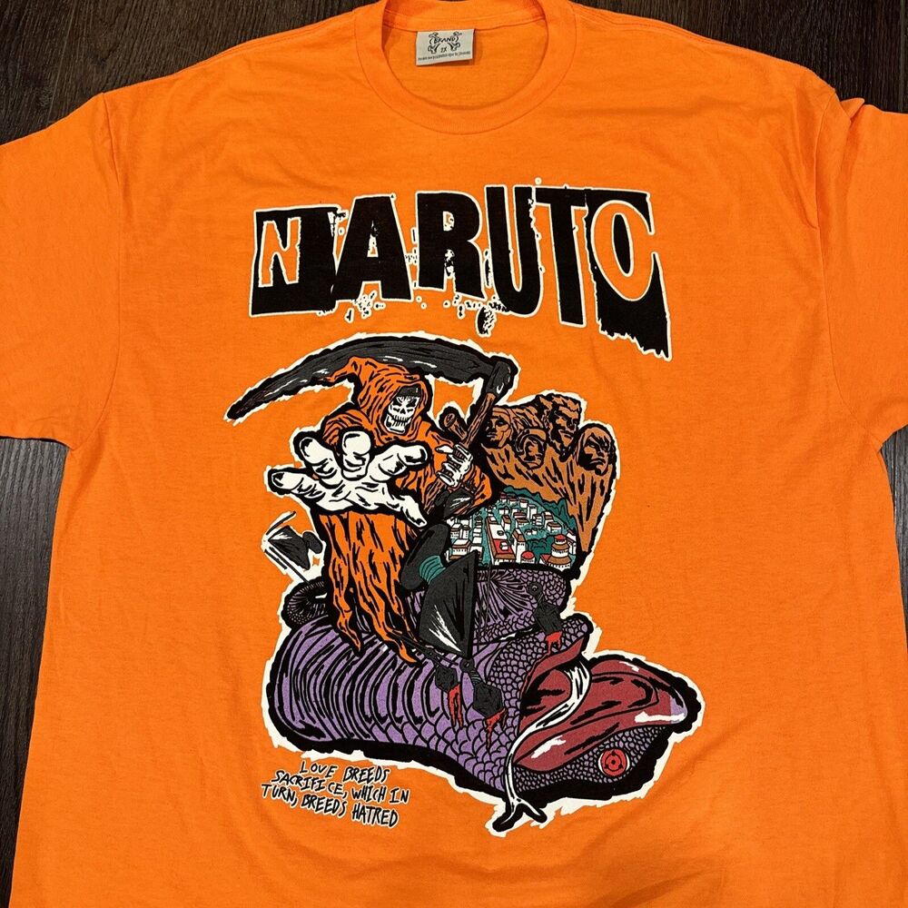 NWT Brand X Naruto Viper T-Shirt (Orange) Men’s Size 2XL; Japanese Manga Graphic